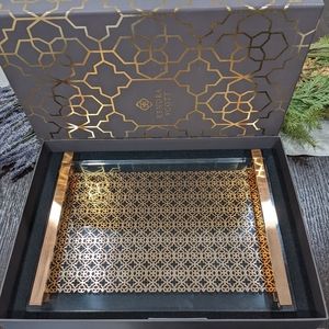 Kendra Scott Home Collection Rose Gold Filigree Tray